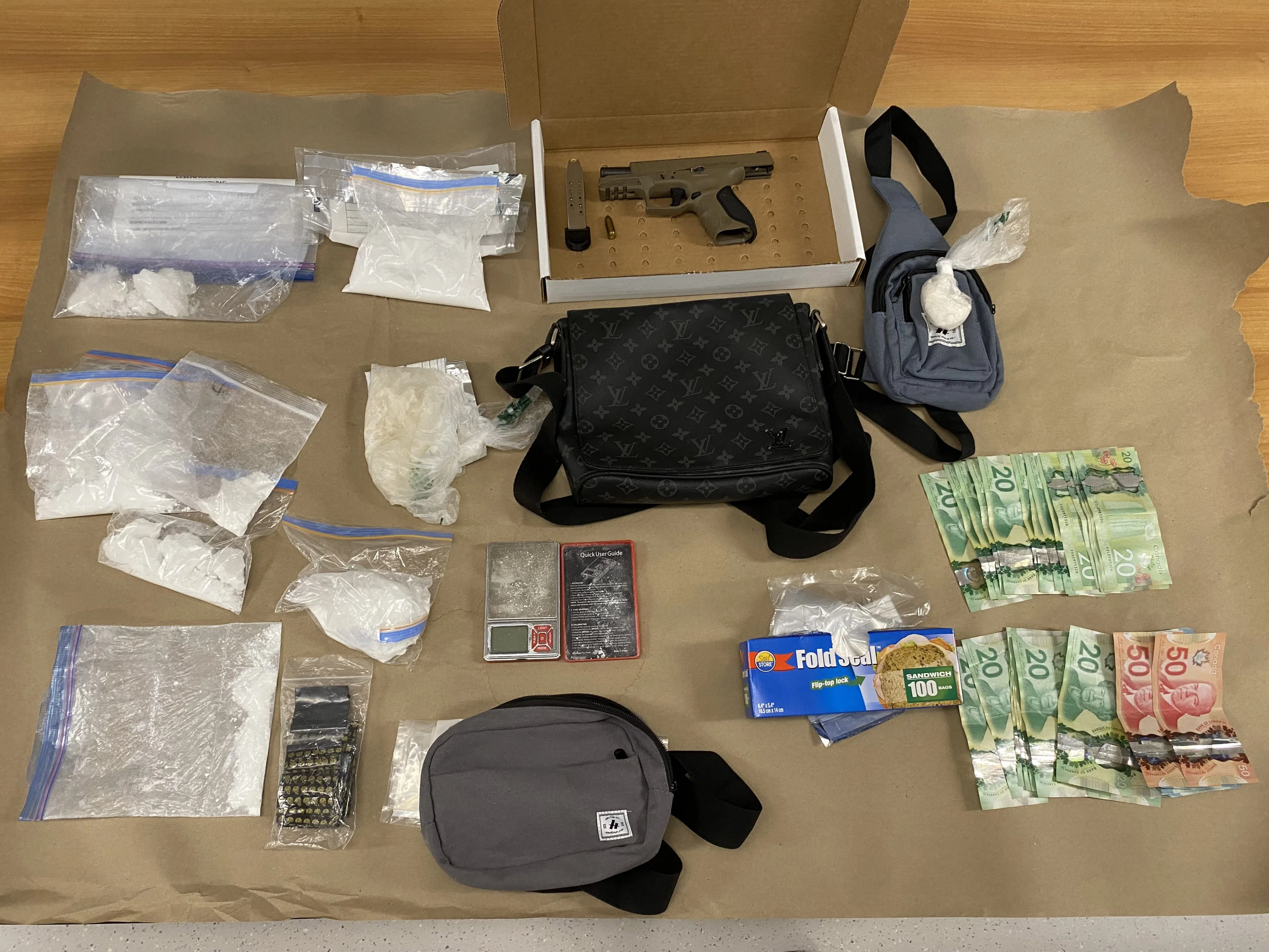 $30k in drugs, loaded handgun seized