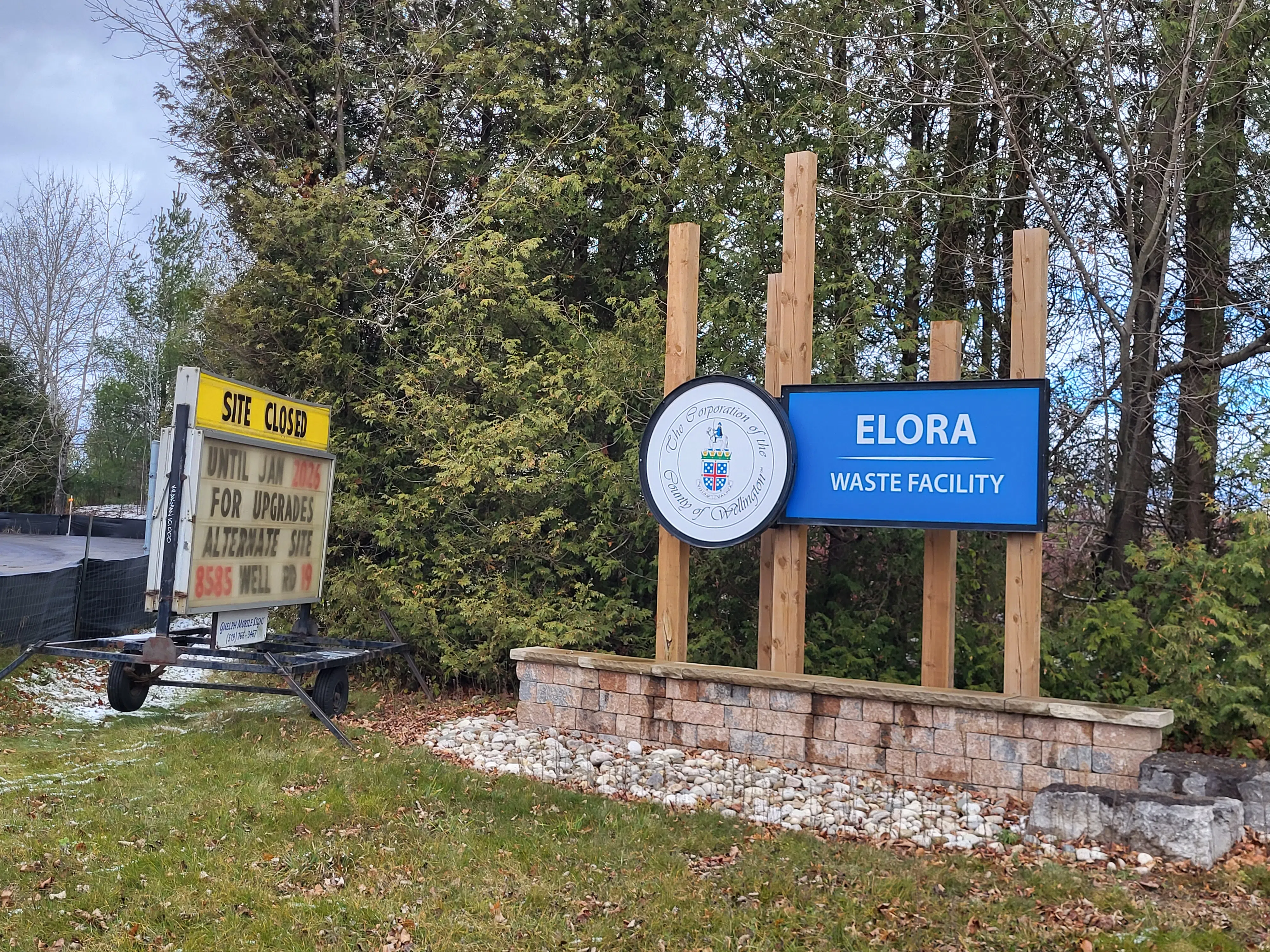 Elora Waste Facility Re-opening Delayed to Mid-January