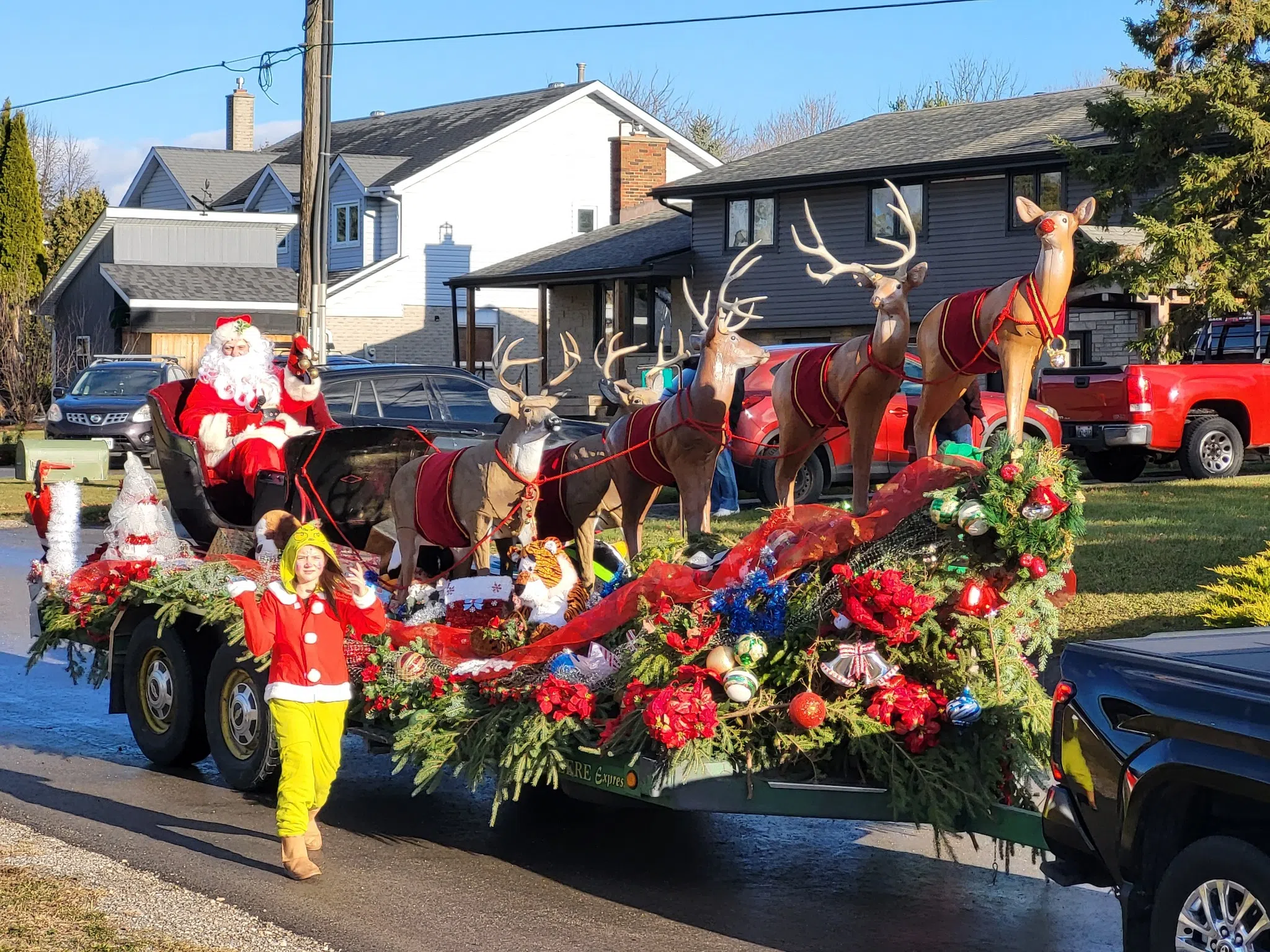 A Sunny Day for a Santa Claus Parade in Puslinch Sunday