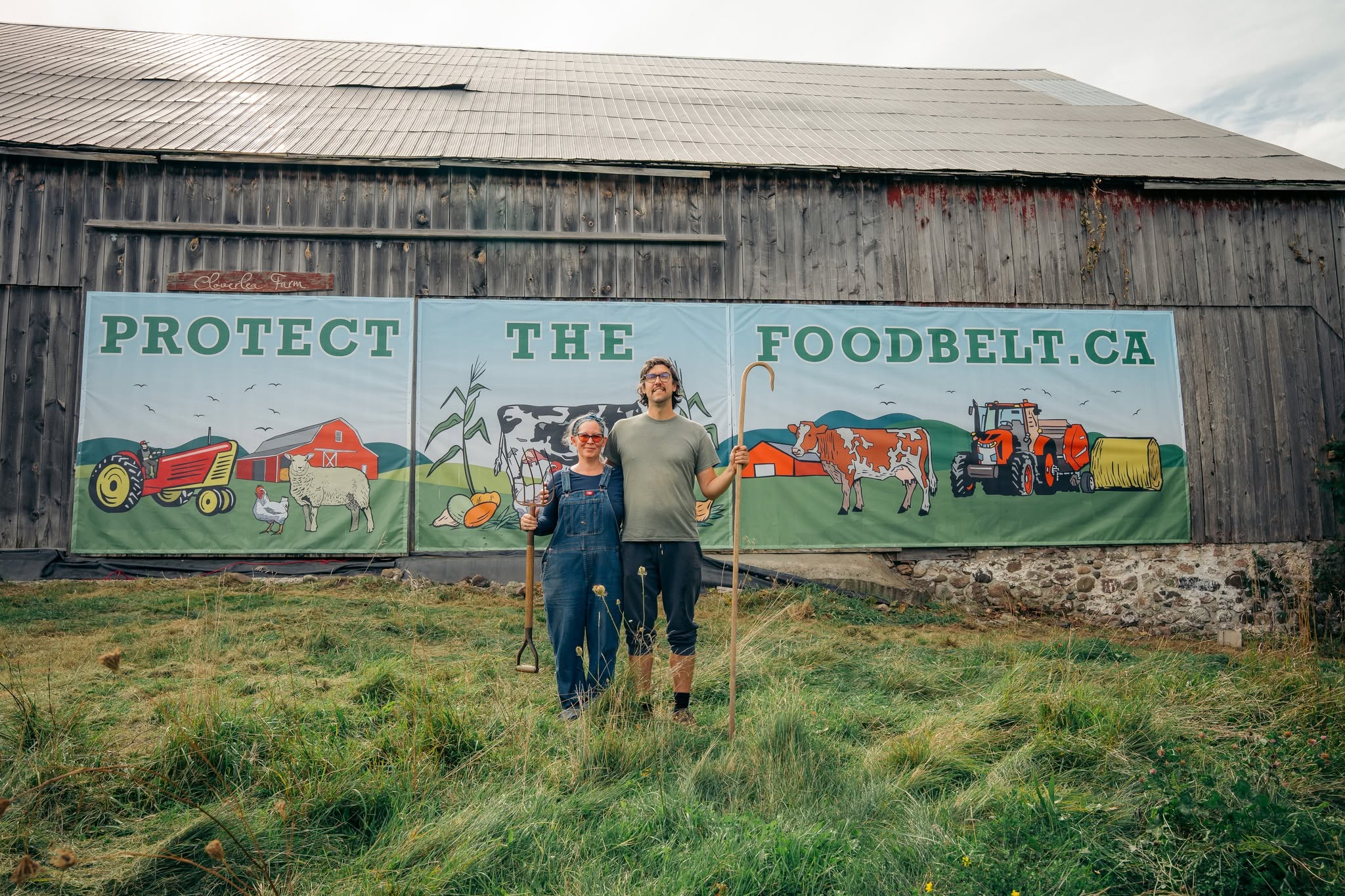 New barn mural near Fergus puts farmland protection in the spotlight