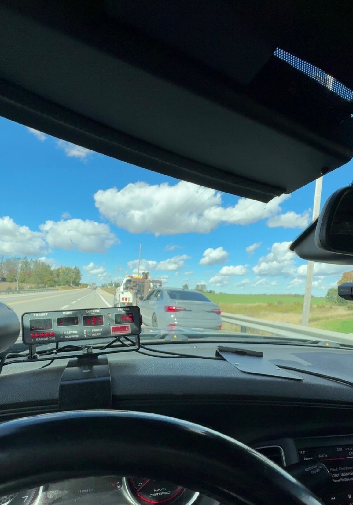 Kitchener driver facing two charges following stunt driving stop on Hwy 6 in Mapleton
