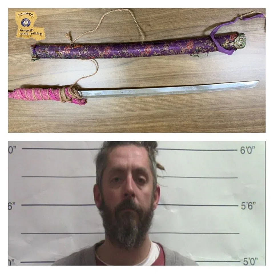 Louisiana State Police: Man Swung Sword During Argument