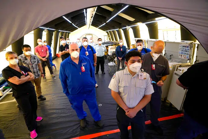 Field Hospital Built In Houston Ahead Of COVID-19 Surge