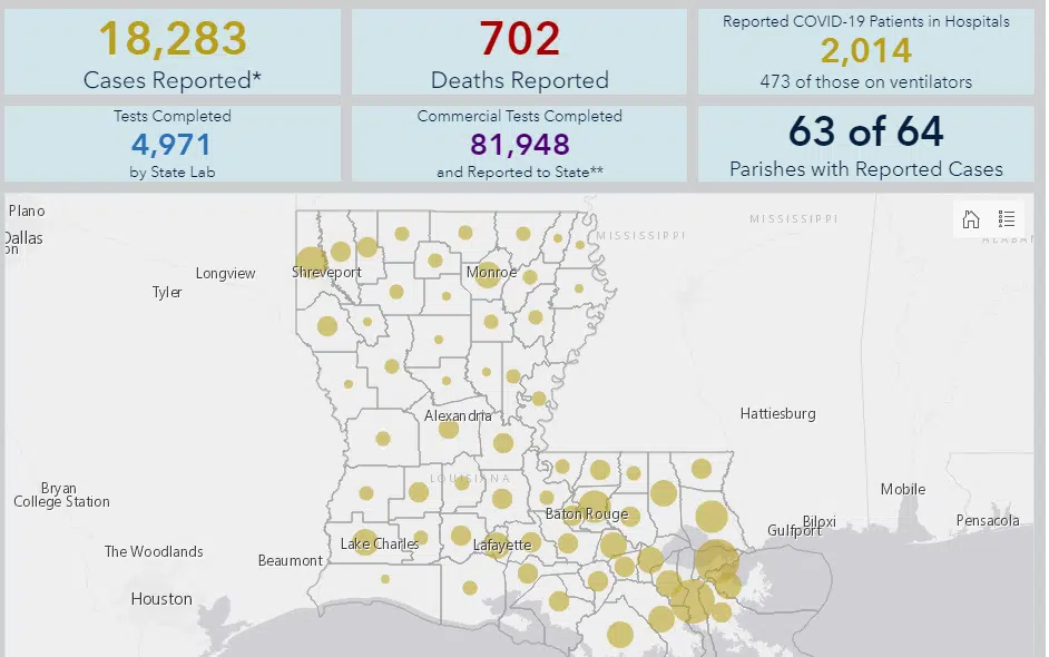 Louisiana Covid-19 Case Update 4.9.2020