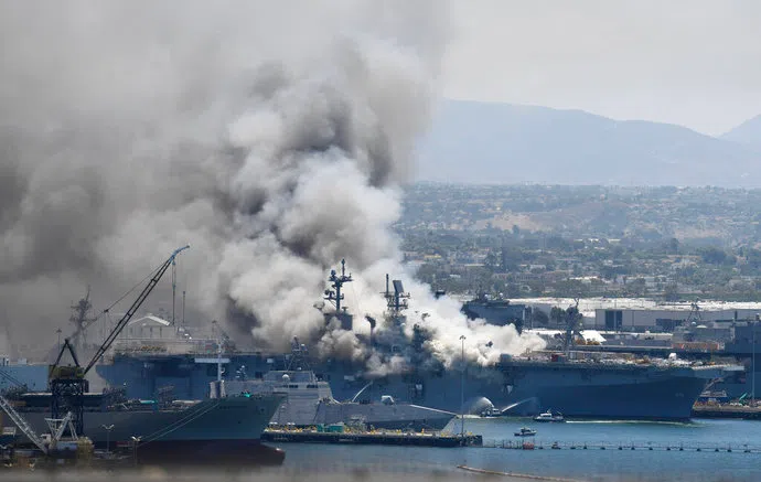 Official: Firefighting System Was Inoperable On Navy Ship