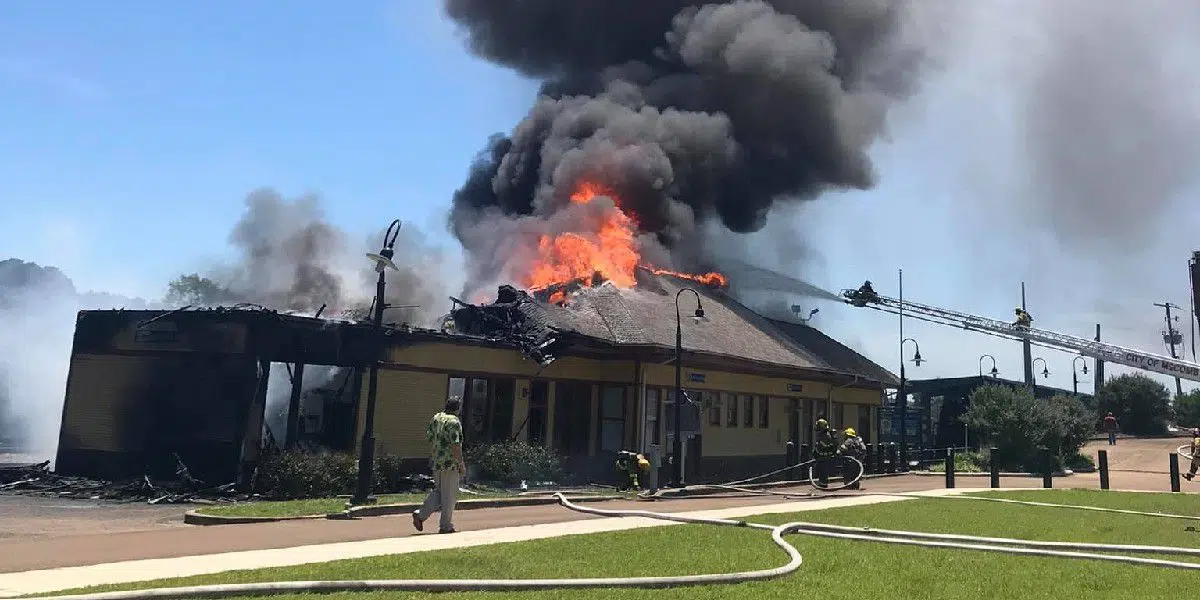 Fire destroys historic Mississippi train depot and museum