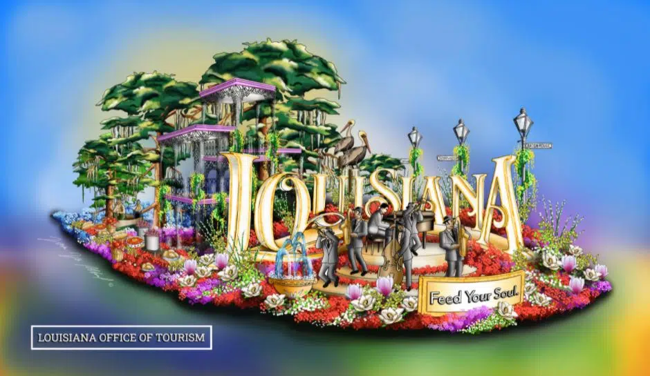 For the first time ever, a Louisianathemed float will roll in the Rose