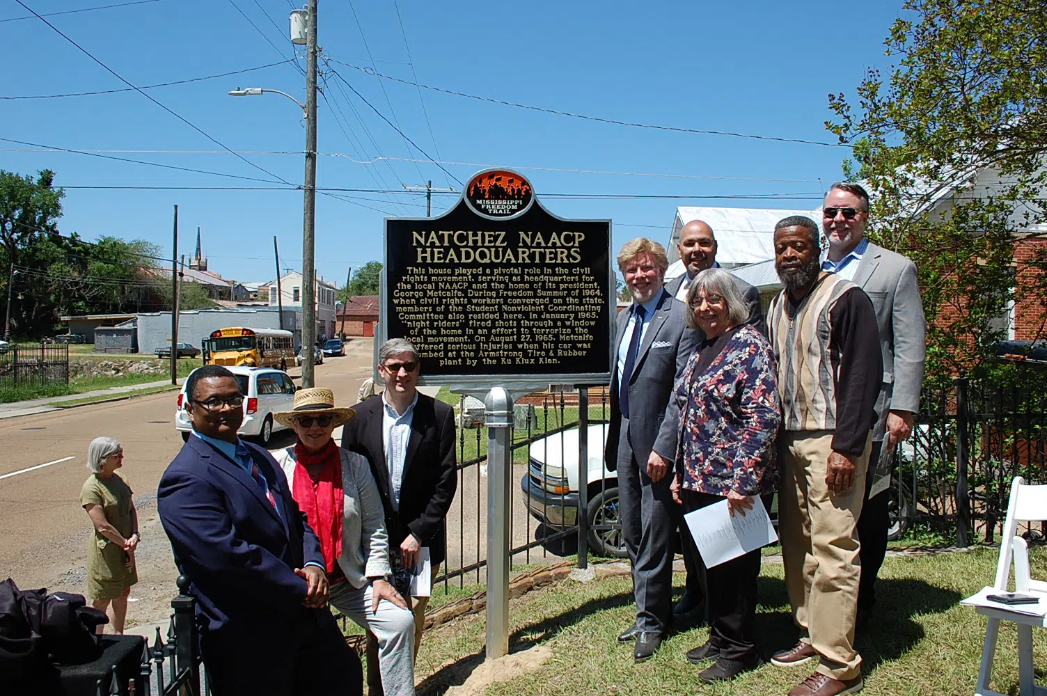 Natchez, Mississippi Unveils Mississippi Freedom Trail Marker