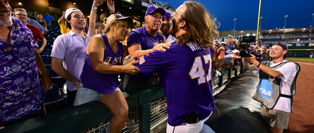 Tommy Tanks two-run shot propels LSU to championship series of CWS