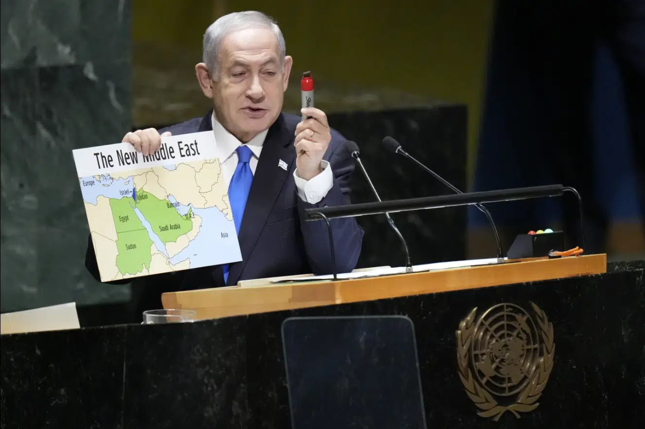 Netanyahu tells UN that Israel is 'at the cusp' of a historic agreement with Saudi Arabia
