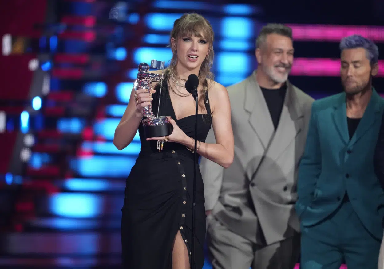 Taylor Swift and her 'Anti-Hero' top MTV VMAs in a show dominated by hip-hop, K-pop and Latin jams