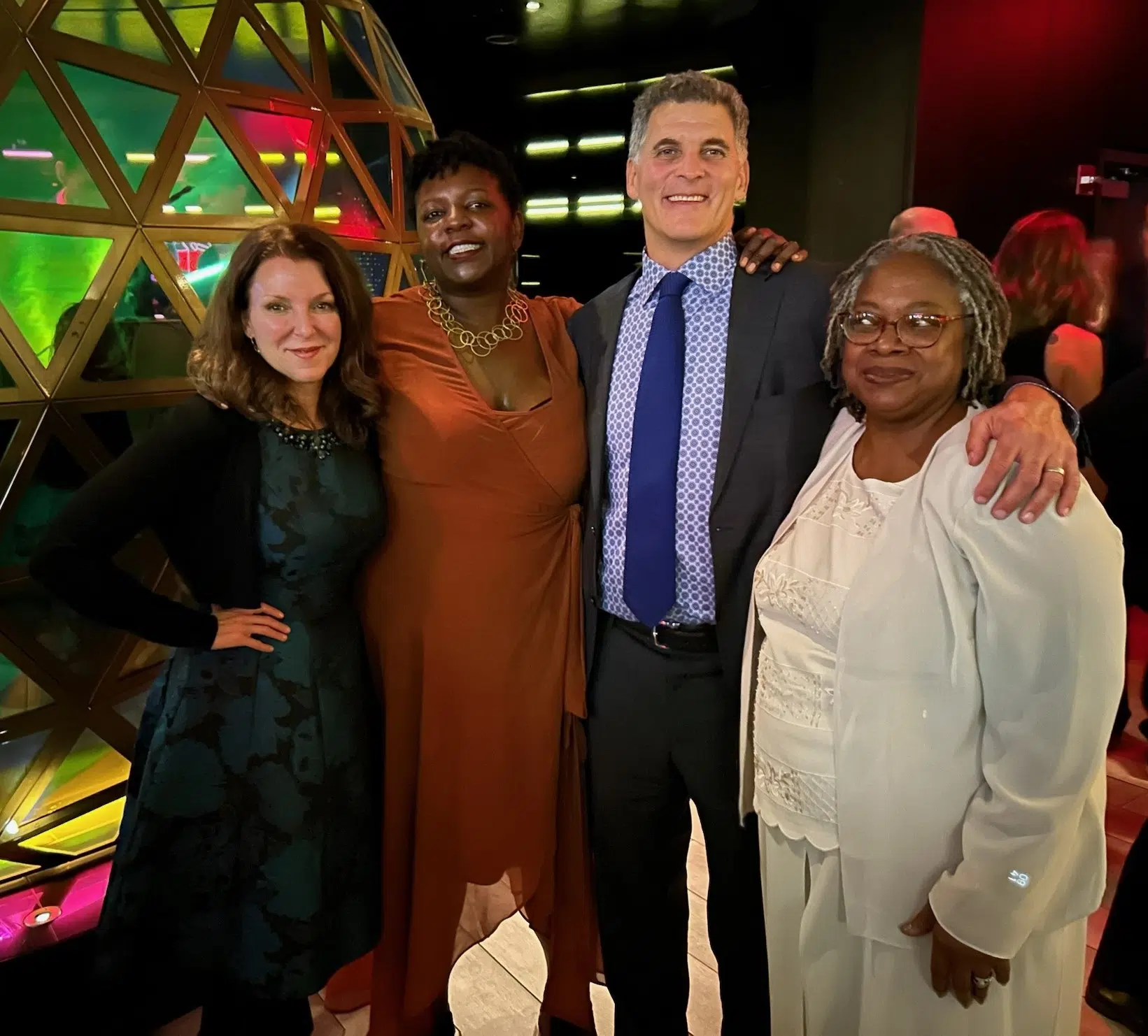 Denise Jackson Ford attends Emmy Awards ceremony following nomination of 'American Reckoning,' the film about her father's unsolved murder.