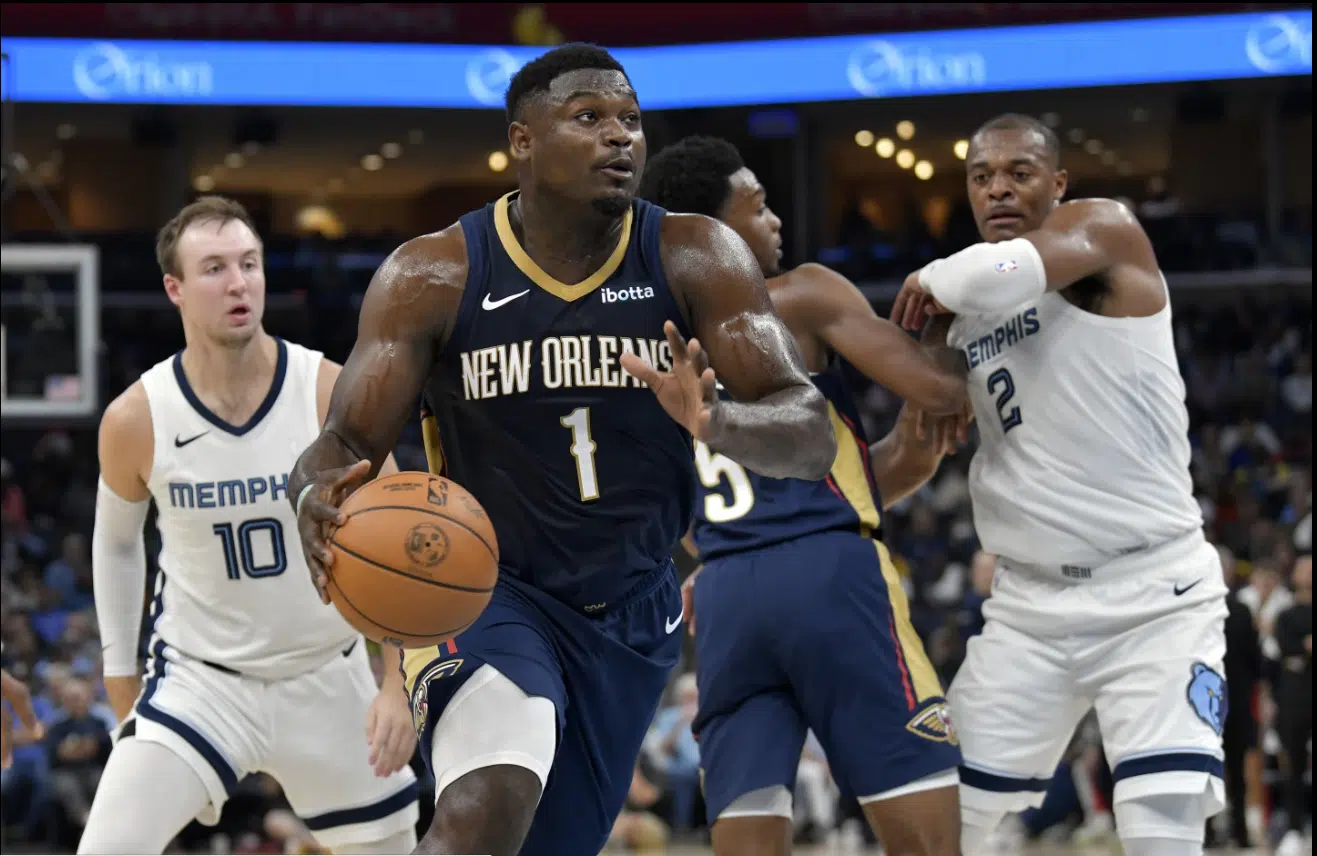 CJ McCollum and Zion Williamson lead Pelicans past Grizzlies 111-104 in season opener