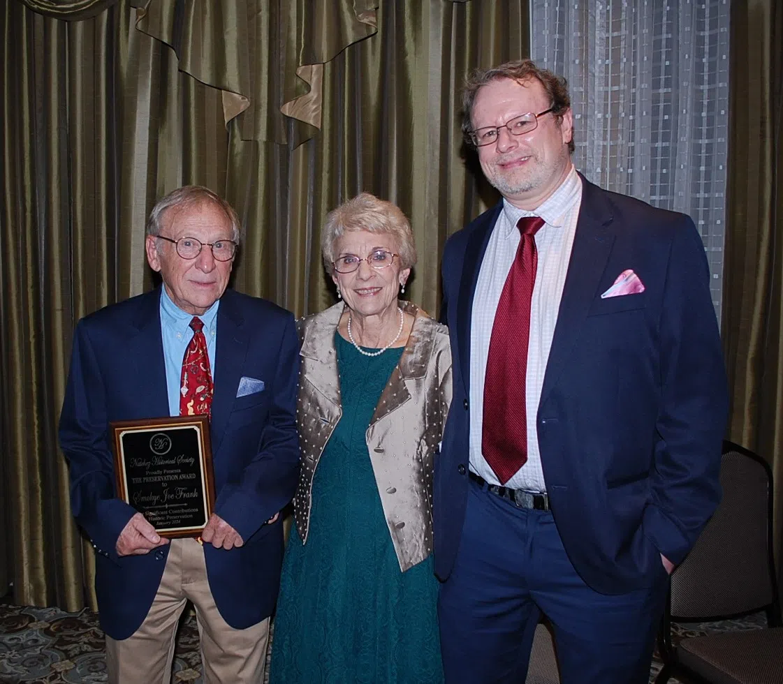 Natchez Historical Society honors Smokye Joe Frank at 2024 Annual Dinner Meeting