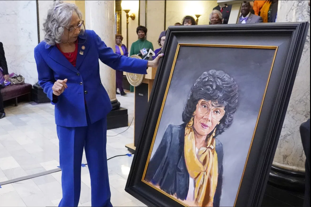 The first Black woman in the Mississippi Legislature now has her portrait in the state Capitol