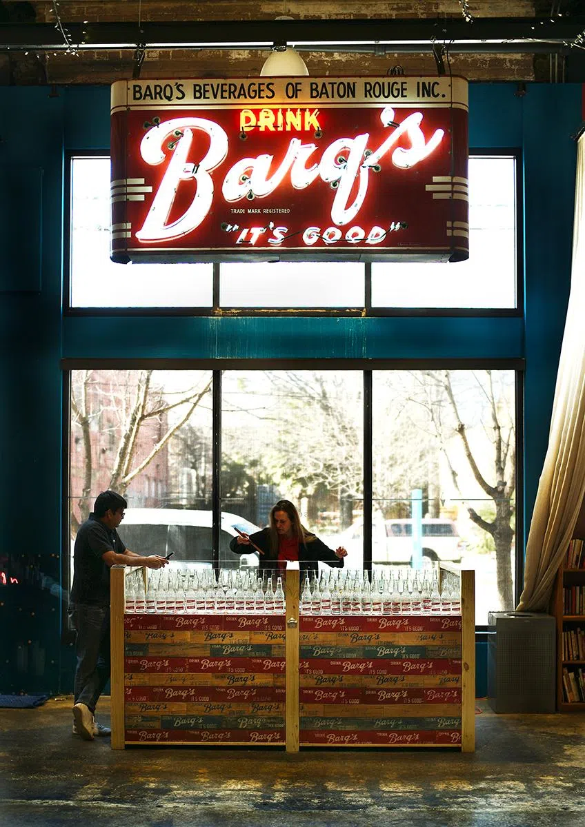 Historic Barq's Neon Sign & Display Installed at Southern Food & Beverage Museum