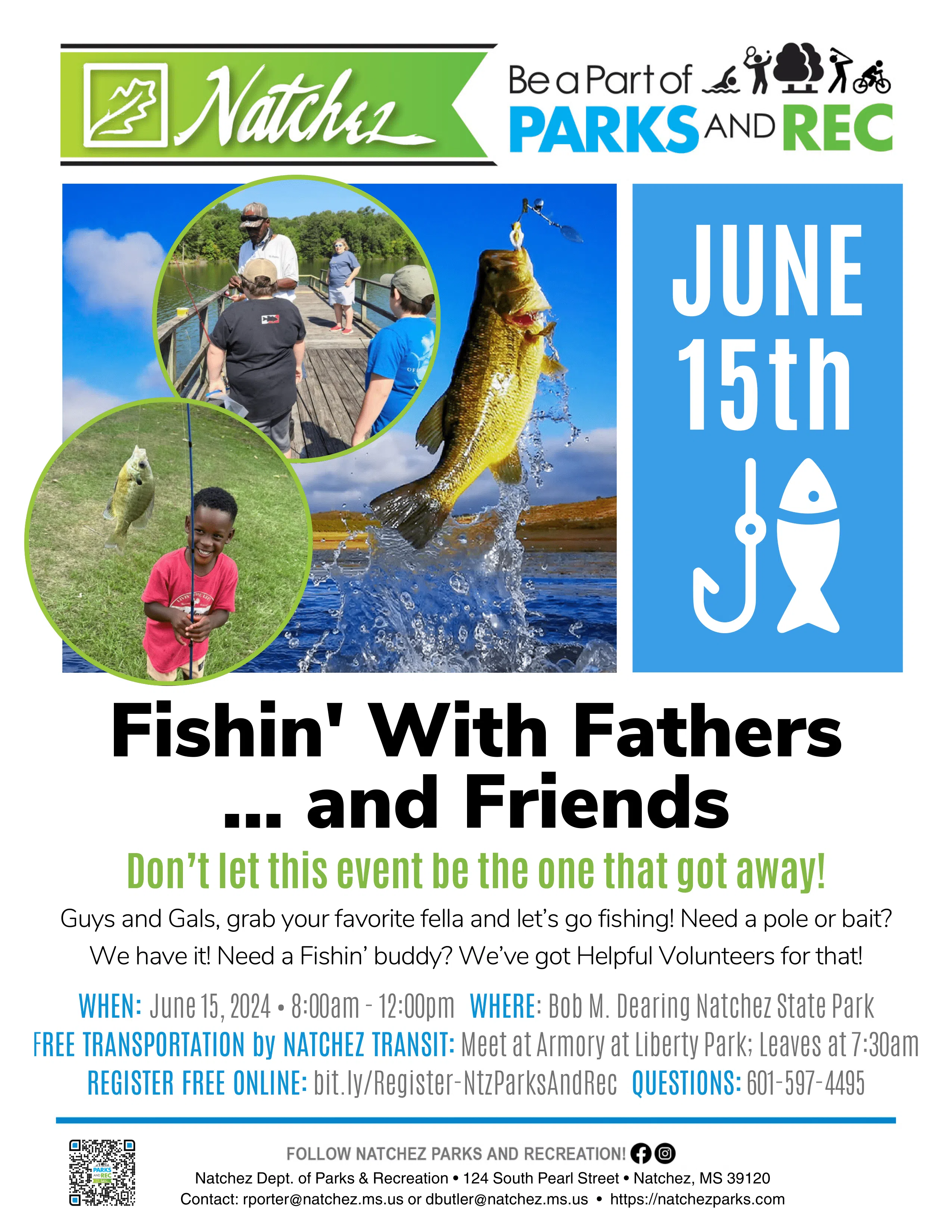 "Fishing With Fathers and Friends" Event Set for Natchez State Park