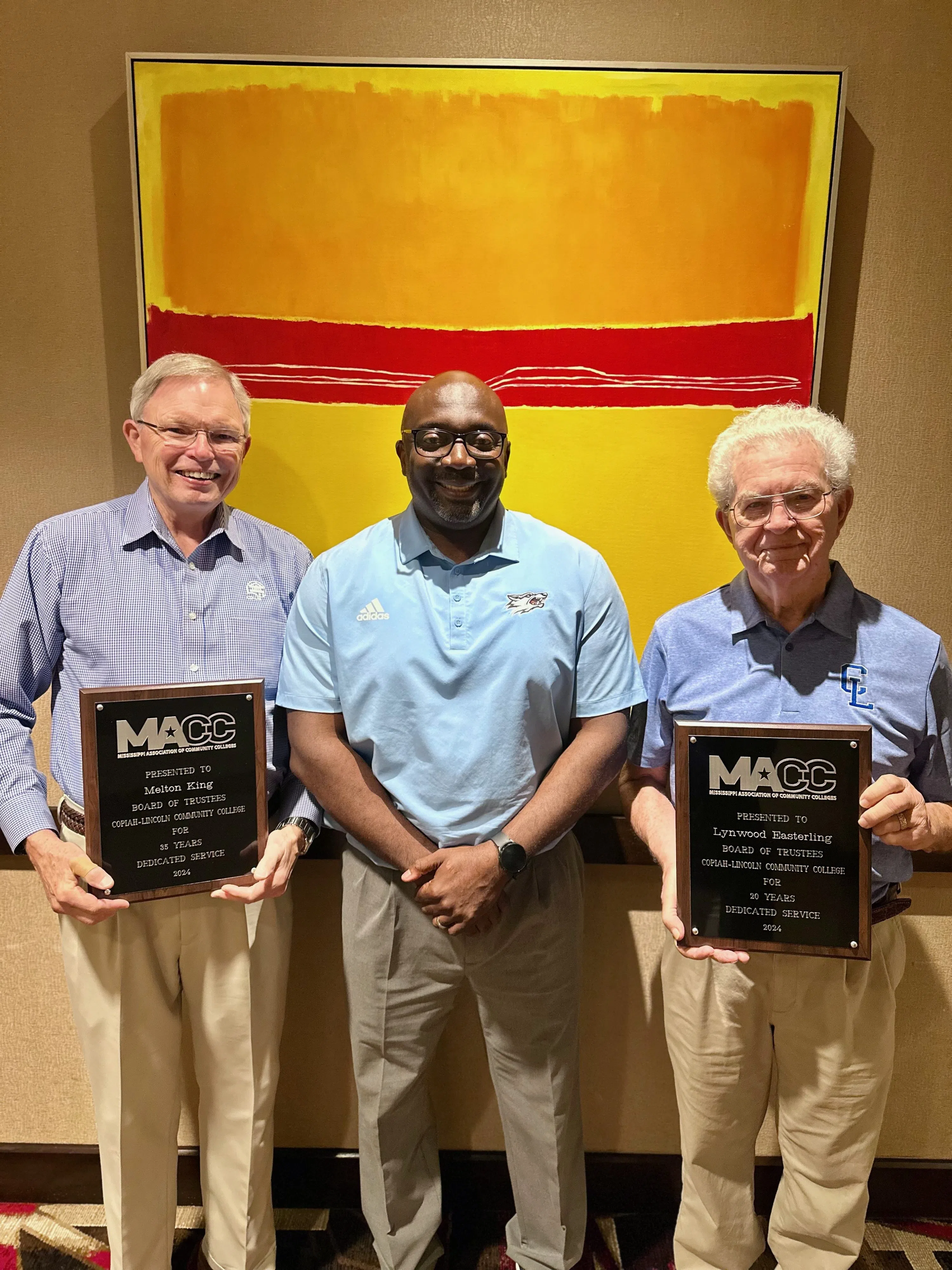 Co-Lin Board Members Honored for Decades of Service at MACC Trustees Conference in Biloxi