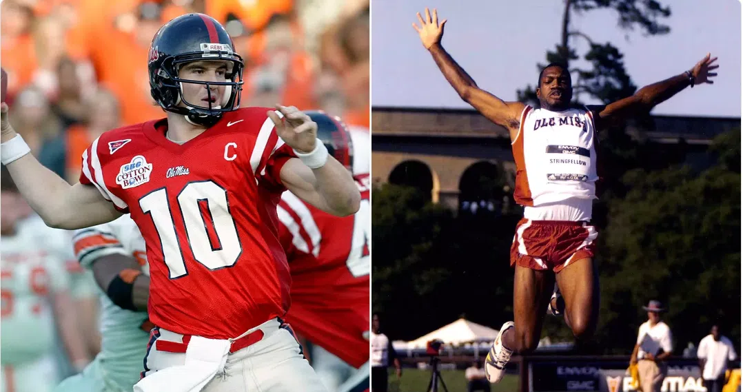 Ole Miss Legends Eli Manning and Savante' Stringfellow Inducted into Mississippi Sports Hall of Fame