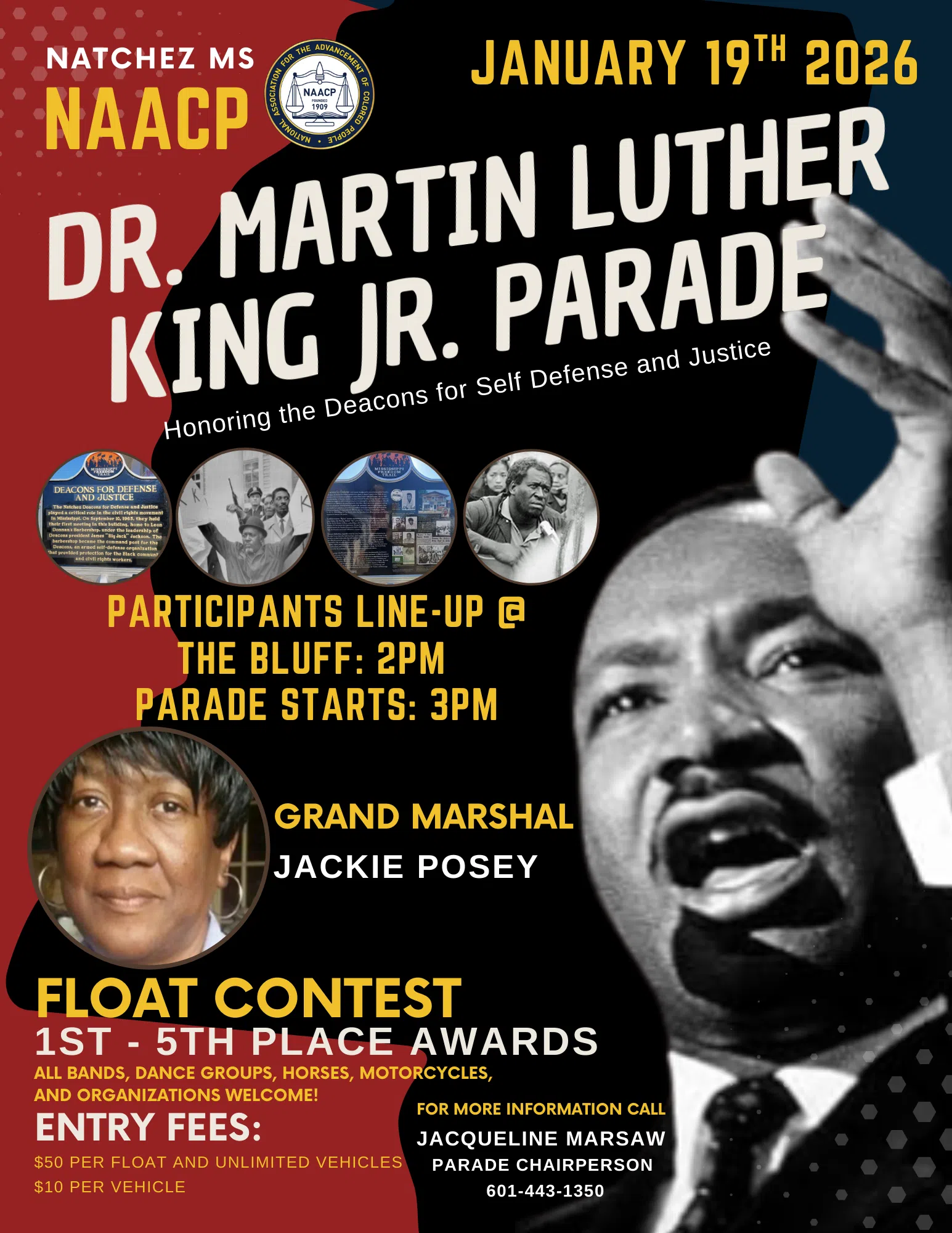 2026 MLK parade will honor Natchez Deacons for Defense