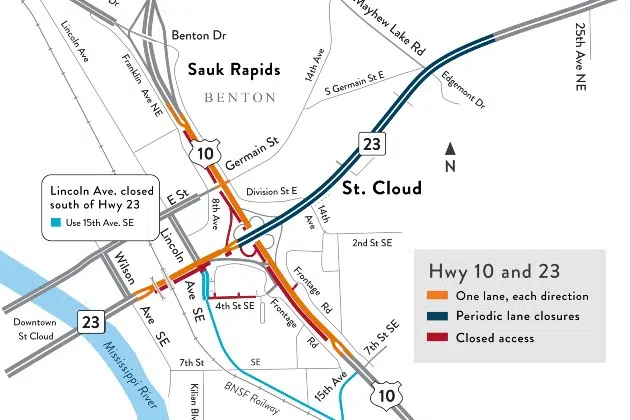 Highway 10 Highway 23 construction