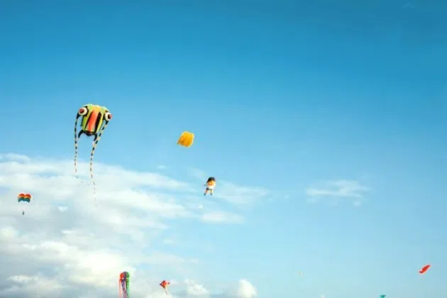 Buffalo MN Kite Festival 2025 Aerial View