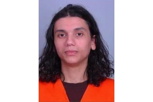 This image provided by the Sherburne County Jail in Elk River, Minn., shows Abelhamid Al-Madioum, a Minnesota man who once fought for the Islamic State group in Syria. Al-Madioum, who has been cooperating with federal authorities and now expresses remorse for joining a “death cult”, will learn Wednesday, May 1, 2024, how much prison time he faces. Al-Madioum was brought to the U.S. in 2020 and pleaded guilty in 2021 to providing material support to a designated terrorist organization.