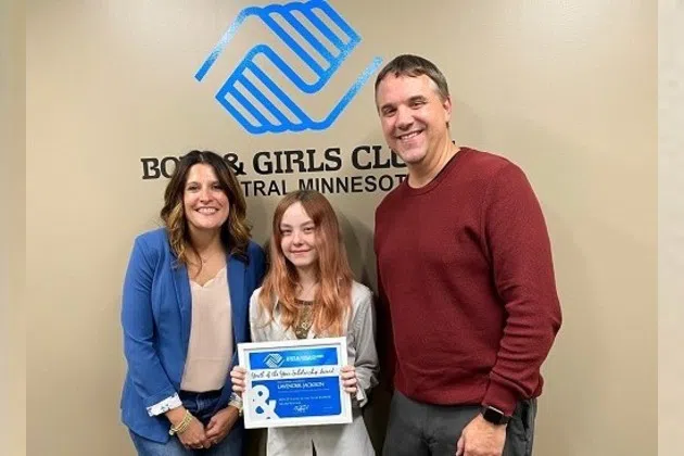 Youth of the Year judges Bridget Pauna & Mike Frey with2025 Youth of the Year Lavender Jackson