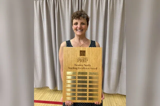 Saint John’s Prep Science Teacher Sarah Pasela Wins 2025 Twomey Family Teaching Excellence Award