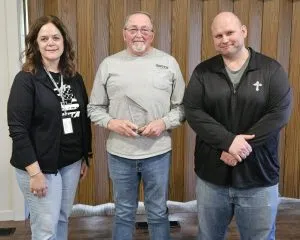 Kelly Davis Award: Left to Right: SWITA Transit Coordinator Kristen Templeton, Kelly Davis Leadership Award recipient Steve Herrington, SWITA Transit Director Mark Lander.