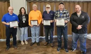 Star Drivers: Star Drivers Left to Right: Mike Rhode, SWITA Transit Coordinator Kristen Templeton, Galen Gaer, Michael Irvin, Denny Giedd, SWITA Transit Director Mark Lander (Not Pictured: Bob Kreiser)
