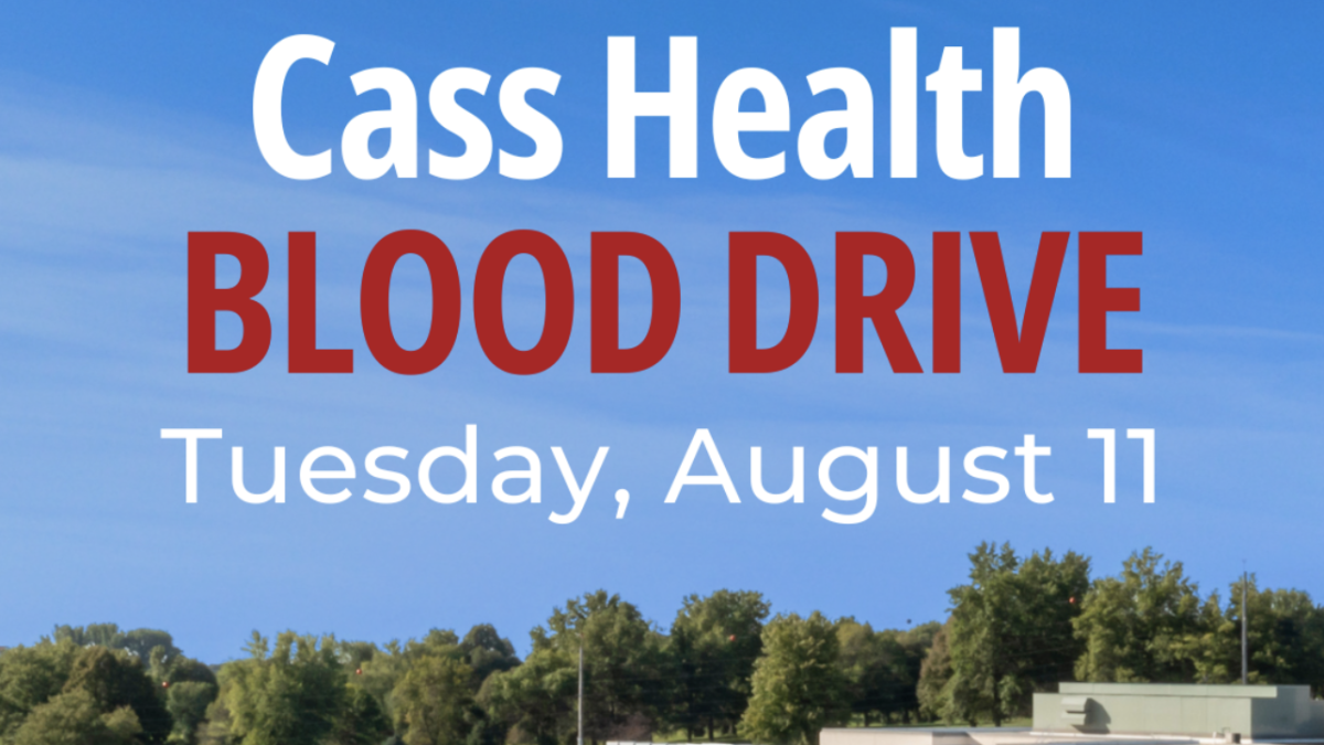National Blood Shortage Calls for Donors at Upcoming Cass Health Blood Drive