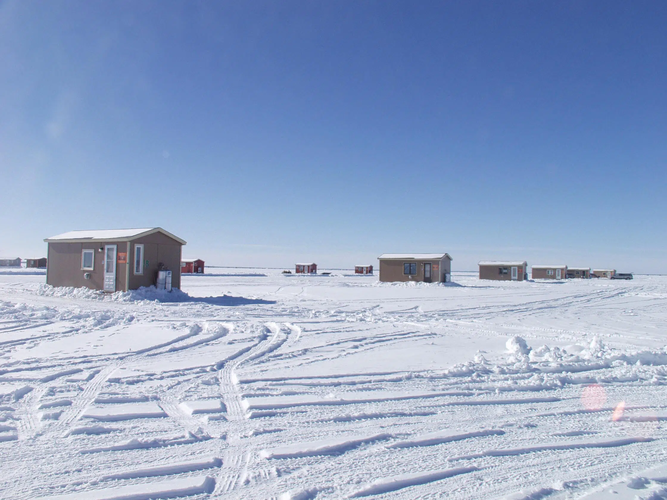 Ice fishing houses
