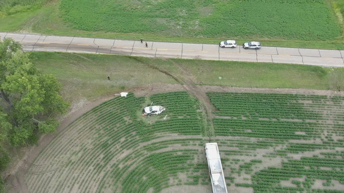 Semi driver cited for distracted driving after collision in Cass County