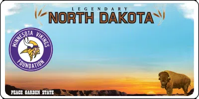 Minnesota Vikings license plates now available in North Dakota