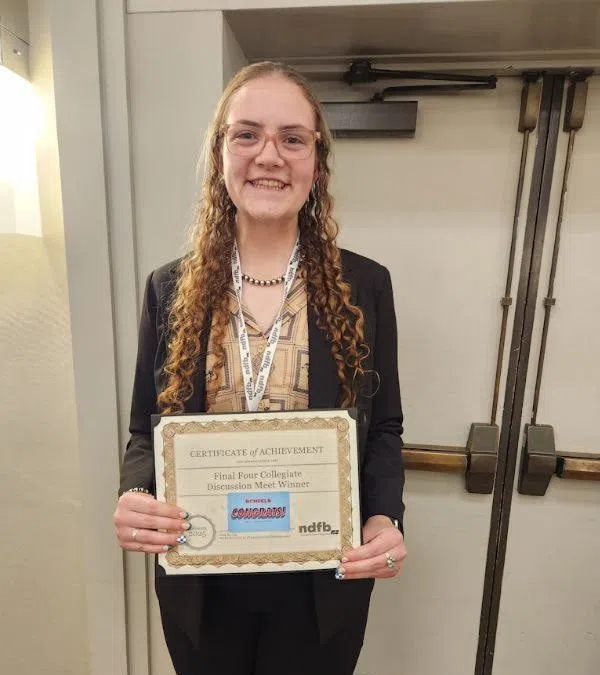 North Dakota State University student wins Collegiate Discussion Meet