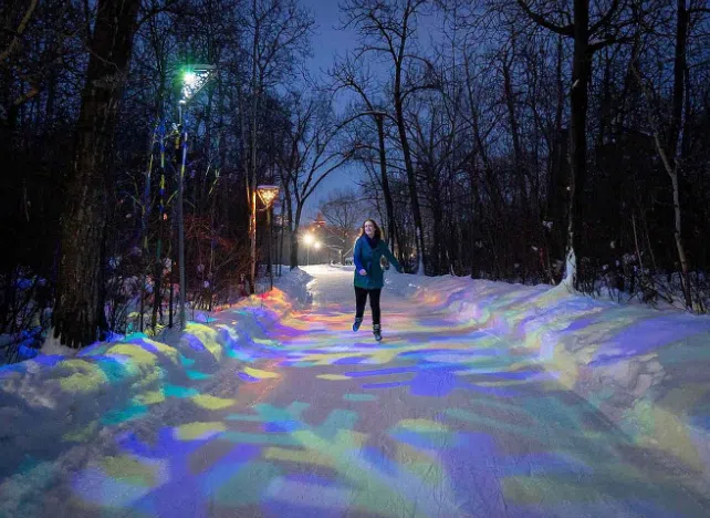 Central Minnesota’s first forest ice skating trail opens