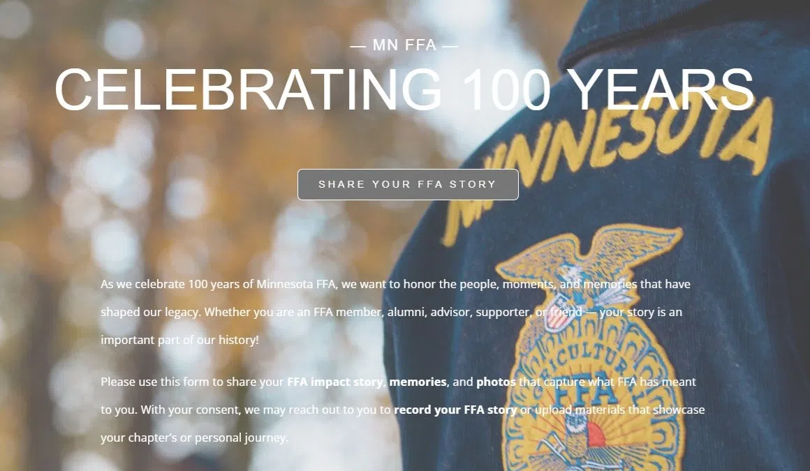 Minnesota FFA Foundation seeks unique stories to celebrate upcoming 100th anniversary