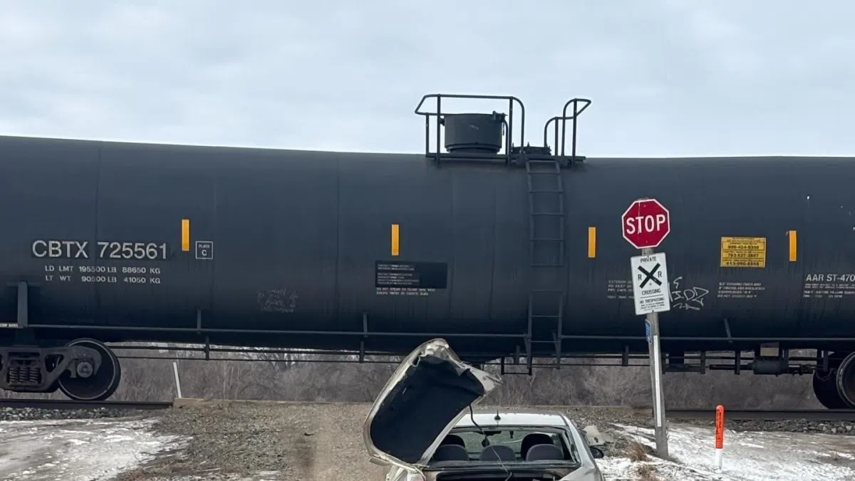 Driver cited after getting hit by a train in Richland County