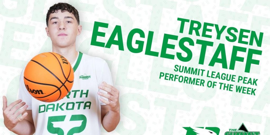 Treysen Eaglestaff wins Summit League Men's Basketball Peak Performer of the Week - Vimarsana News