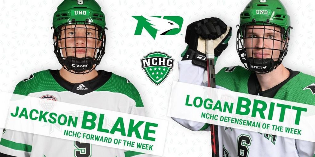 Jackson Blake, Logan Britt claim NCHC weekly honors - Vimarsana News
