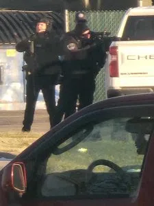 EPD on the scene of what turned out to be a crisis intervention.