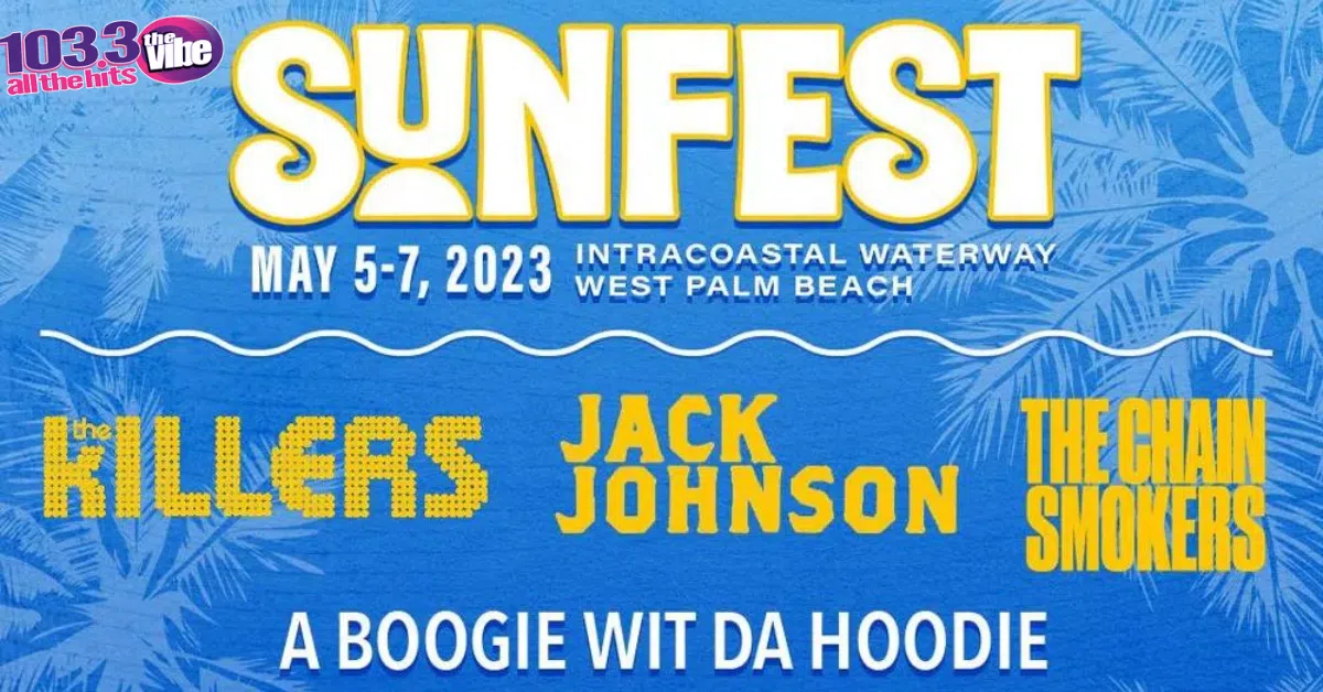103.3 THE VIBE Wants To Send You To SUNFEST | Text "SUN" To 88474 For Your Chance To Win!