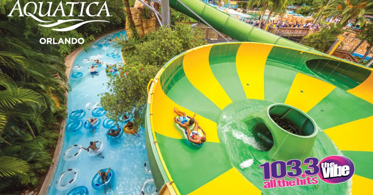 103.3 THE VIBE Wants To Send You To Aquatica | Text "WATER" To 386-226-9892 For Your Chance To Win!
