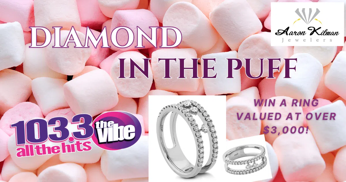 Win a Diamond Ring for Valentine's Day from 103.3 The Vibe & Aaron Kilman Jewelers!