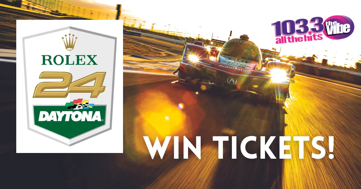 Tickets to the ROLEX 24 From 103.3 THE VIBE