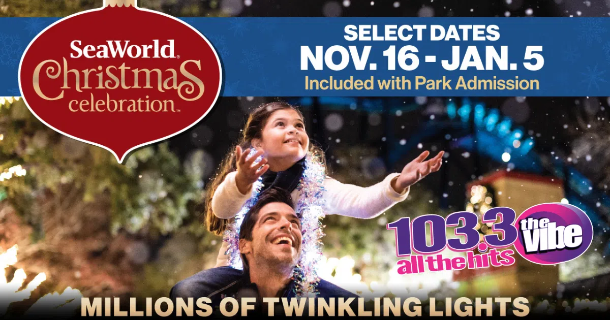 103.3 The Vibe Wants To Send You To SeaWorld's Christmas Celebration!