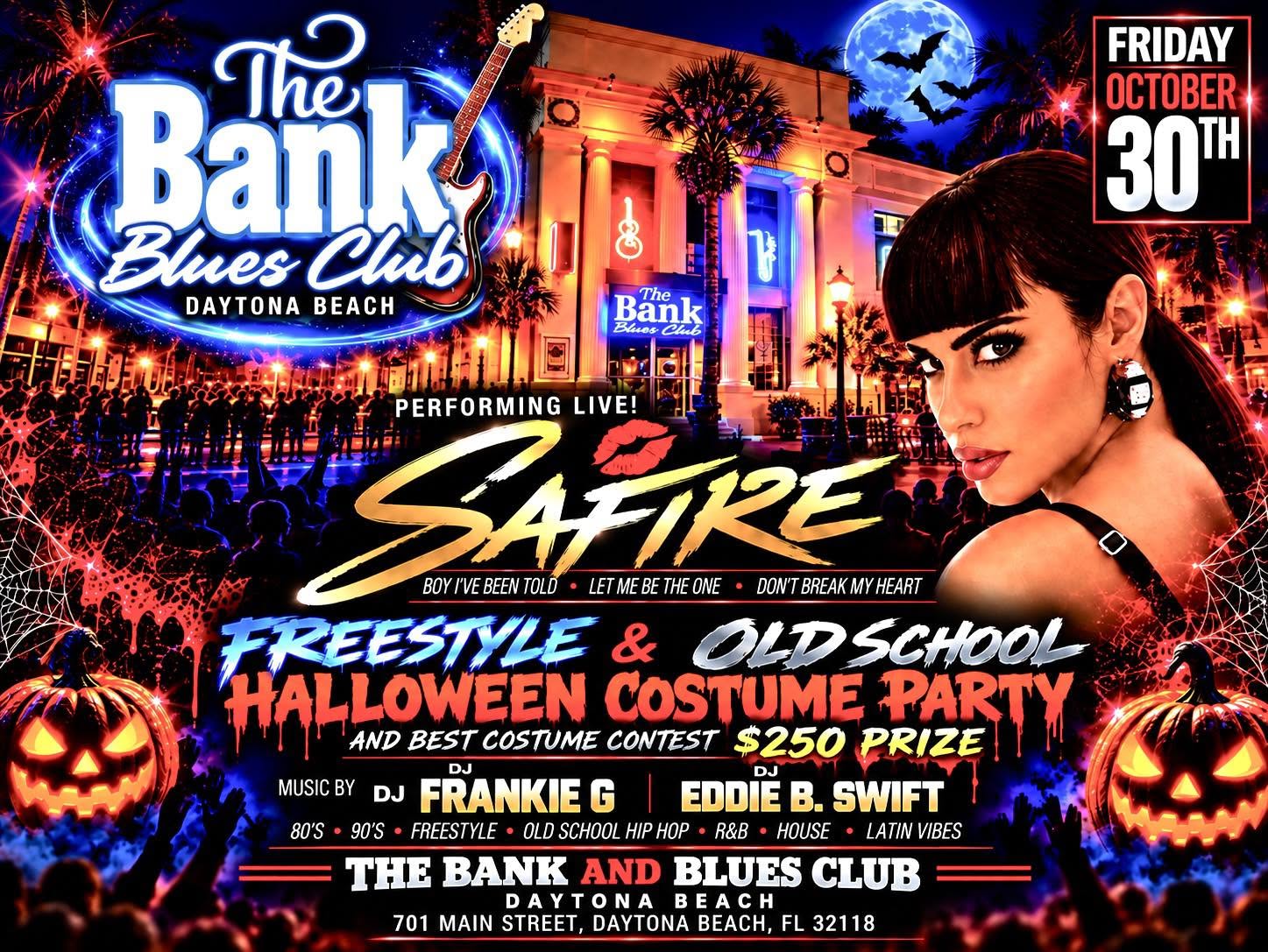 WIN TICKETS TO SEE SAFIRE LIVE AT THE HALLOWEEN THROWBACK BASH!