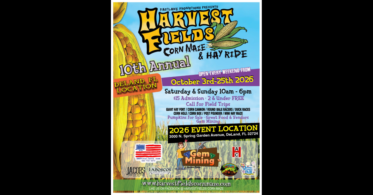 Win A Family 4-Pack Of Tickets To Harvest Fields Corn Maze!