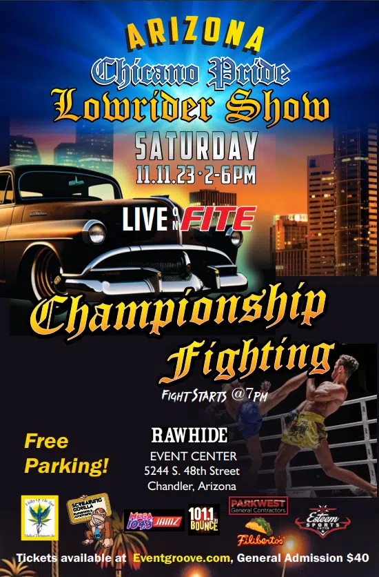 Arizona Chicano Pride Lowrider Show - Championship Fighting | Mega 104. ...